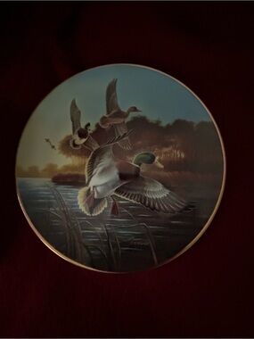 George White Decorative Plate "Mallards at Sunrise"